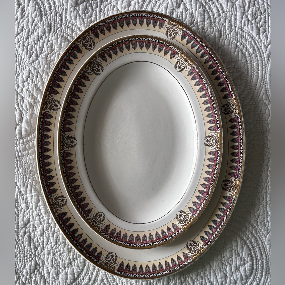 Antique 1920s Serving Platter SET 
J & G Meakin of England